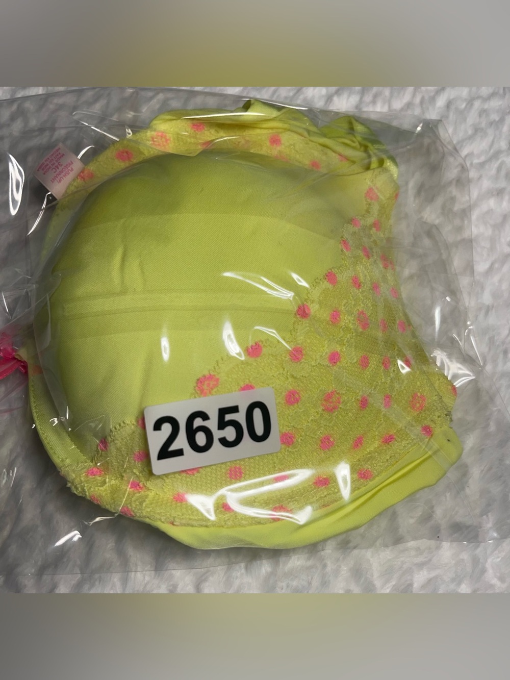 Victoria’s Secret neon yellow and hot pink push up bra size 34C - Picture 7 of 7